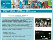 Tablet Screenshot of fysiototaal.net